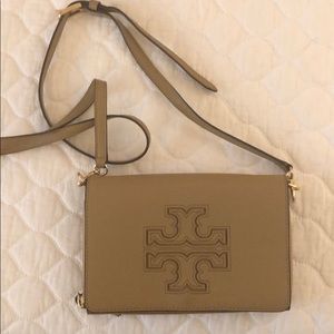 Tory Burch Tan Leather Shoulder Bag